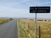 Col de Fortunier z Allanche przez Pradiers