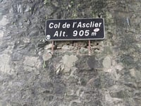 Col de l'Asclier from Col de la Triballe via Col de Bès