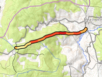 Col de la Barte from Le Chayla la d'Ance