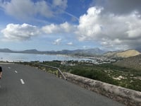 Coll de la Creueta depuis Port de Pollença