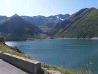 Col de la Croix-de-Fer from Barrage du Verney / Allemont