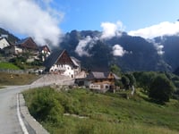 Col de la Croix-de-Fer from Barrage du Verney / Allemont