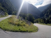 Col de la Croix-de-Fer from Barrage du Verney / Allemont