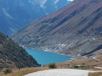 Col de la Croix-de-Fer from Barrage du Verney / Allemont