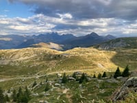 Col de la Croix-de-Fer from Barrage du Verney / Allemont