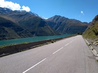 Col de la Croix-de-Fer from Barrage du Verney / Allemont