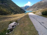 Col de la Croix-de-Fer from Barrage du Verney / Allemont