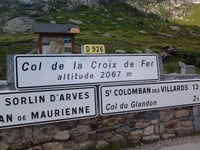 Col de la Croix-de-Fer from Barrage du Verney / Allemont