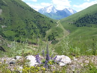 Col de la Croix-de-Fer from Barrage du Verney / Allemont