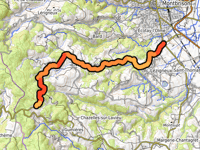 Col de la Croix de l'Homme Mort desde Montbrison