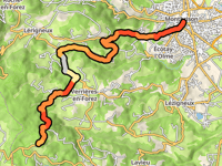Col de la Croix de l'Homme Mort desde Montbrison por Bard