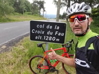Col de la Croix du Fau from Malzieu-Ville