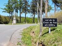 Col de la Croix du Fau depuis Malzieu-Ville