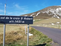 Col de la Croix Saint Robert from Chambon sur Lac via Monneaux