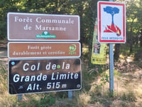 Col de la Grande Limite von Mirmande