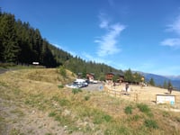 Col de la Loze über La Tania