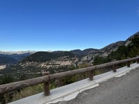Col de la Madone de Gorbio from La Turbie
