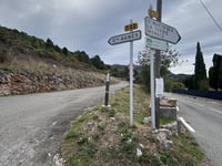 Col de la Madone de Gorbio from La Turbie