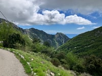 Col de la Madone de Gorbio von Menton