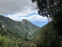 Col de la Madone de Gorbio von Menton