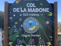 Col de la Madone de Gorbio via Route de Val de Gorbio