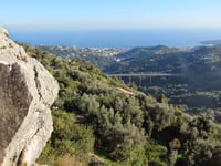 Col de la Madone de Gorbio via Route de Val de Gorbio