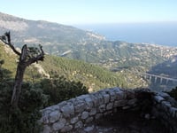 Col de la Madone de Gorbio via Route de Val de Gorbio