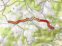 Col de la Vernhette from Castelnau-Pégayrols