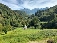 Col de Labays from Bedous via Col de Bouésou