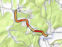 Col de Lagrange from Saint Pantaly d'Ans