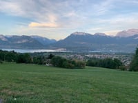 Col de Leschaux from Pont Detrier