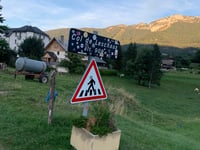 Col de Leschaux from Pont Detrier