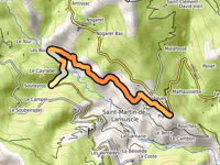 Col de Malhaussette von Saint Martin de Lansucle