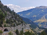 Col de Montgenèvre from Cesana Torinese