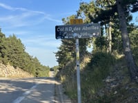 Col de Notre Dame des Abeilles from Villes sur Auzon