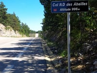 Col de Notre Dame des Abeilles from Villes sur Auzon