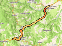 Col de Pichillon von Saint Marcellin en Forez