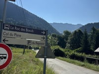 Col de Plance from Bellecombe-en-Bauges