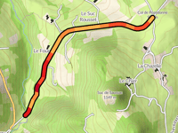 Col de Pozedonne von Pont de Chazelet