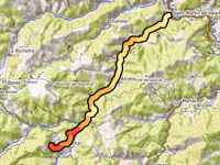 Col de Saint Martial z Saint-Martin-de-Valamas