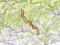 Col de Sainte Colombe from Aigues Vives