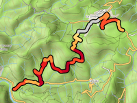 Col de Sérignos z Le Pin przez Plaussenous