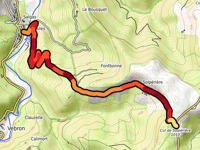 Col de Solpérière from Racoules