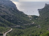 Col de Sormiou from Calanque de Sormiou