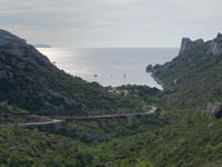 Col de Sormiou from Calanque de Sormiou