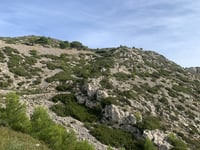 Col de Sormiou from Calanque de Sormiou