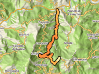 Col de Teghie desde Barchetta por Col Saint-Antoine