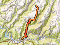 Col de Verlac / Rieuzens von Saint-Geniez-d'Olt