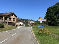 Col des Crozatiers from Pont de Lizon