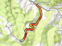 Col du Bac from Saint Benoît